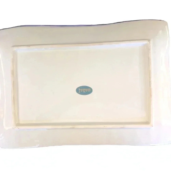 Vintage Never Used Toyo Japanese Ceramic Platter Sushi - Picture 6 of 6